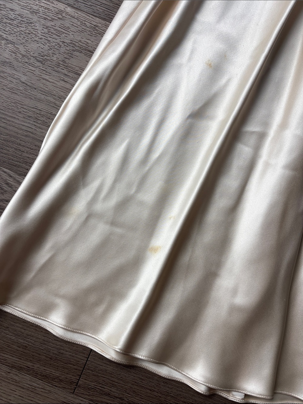 Vintage Hollywood Geri Gerard Ivory 100% Silk Backless Plunge Halter Dress USA - Picture 2 of 10